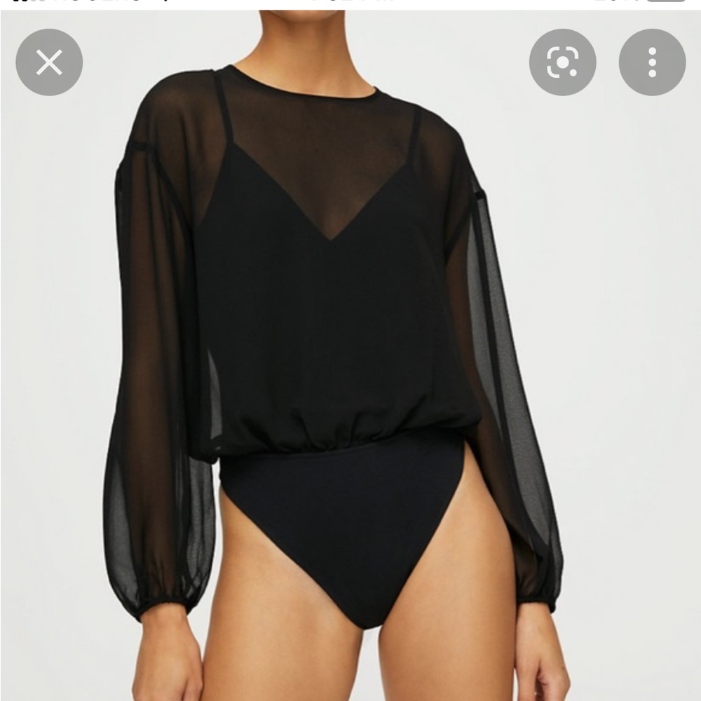 NEW Aritzia Talmont bodysuit (pure indigo)